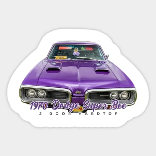 1970 Dodge Super Bee 2 Door Hardtop Sticker